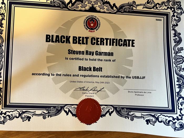 Black belt · June 12, 2023 · Promoted by Bruno Lima