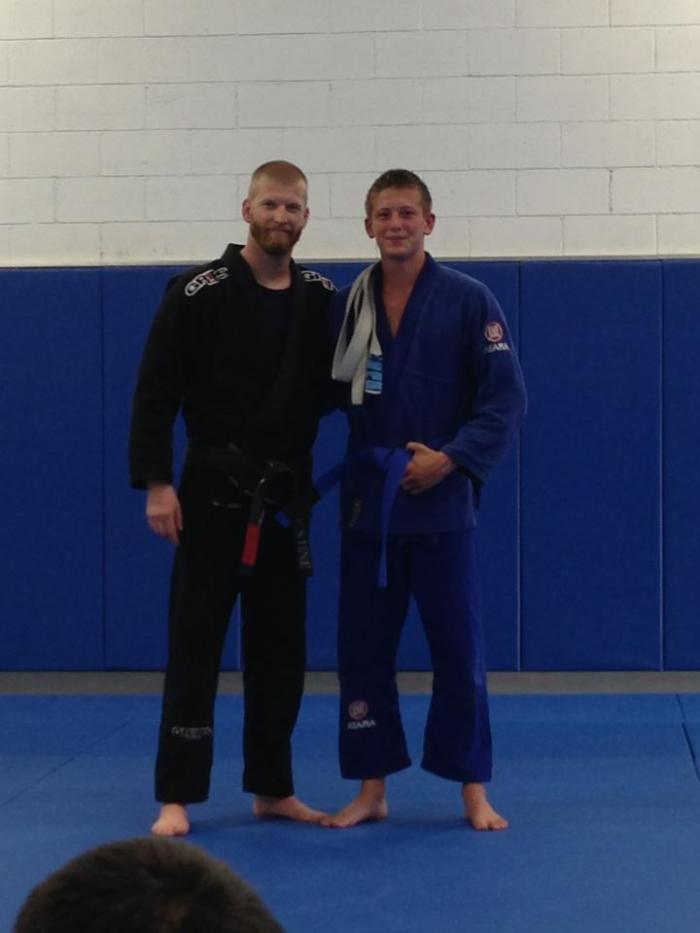 Blue belt · July 25, 2013 · Promoted by Jeff Stine