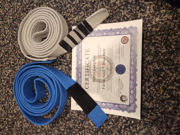 Blue belt · October 15, 2022 · Promoted by Ryan Kellar