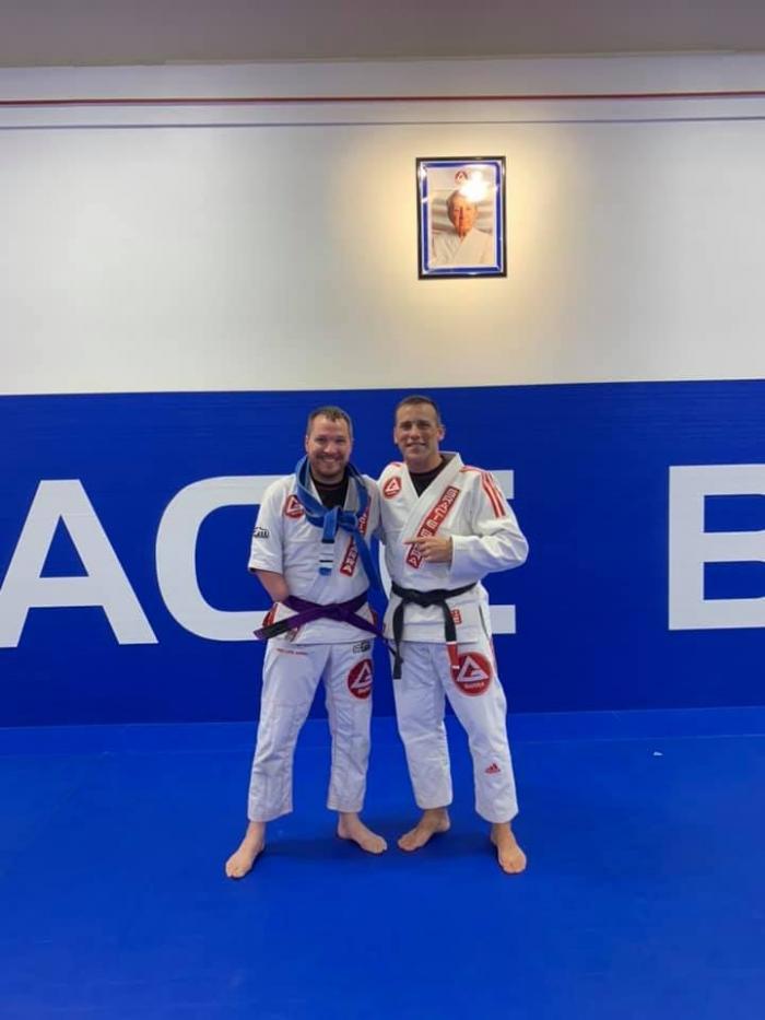 Purple belt · August 27, 2019 · Promoted by Beau Viehmann