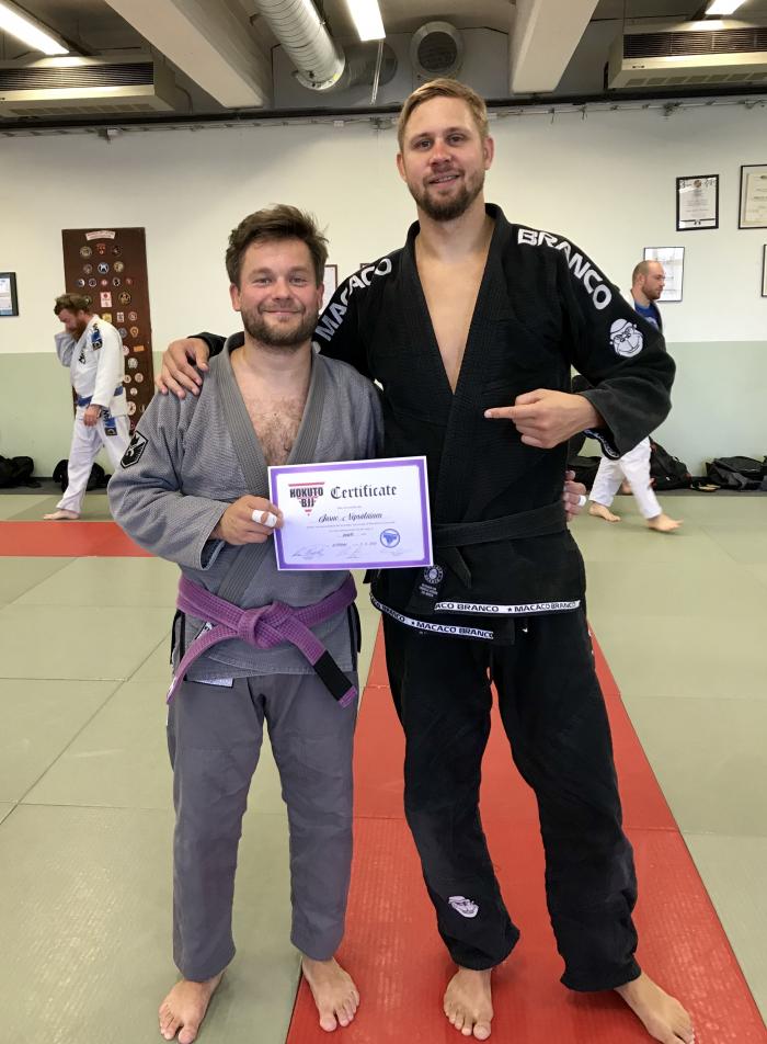 Purple belt · September 6, 2019 · Promoted by Jari Pere