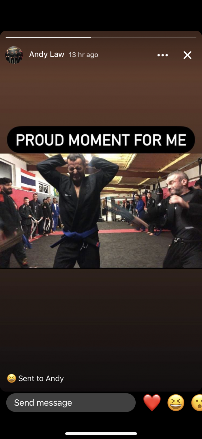 Blue belt · November 29, 2022 · Promoted by Andy Law