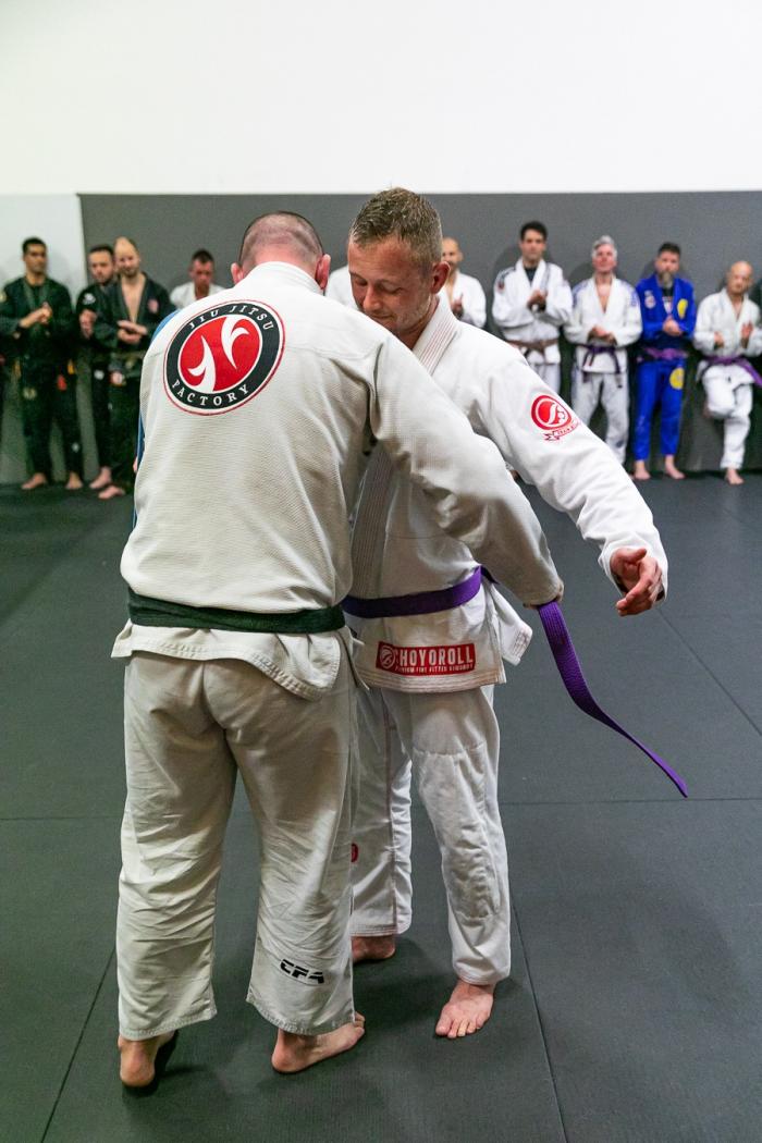 Purple belt · June 26, 2023 · Promoted by Hans Stringer