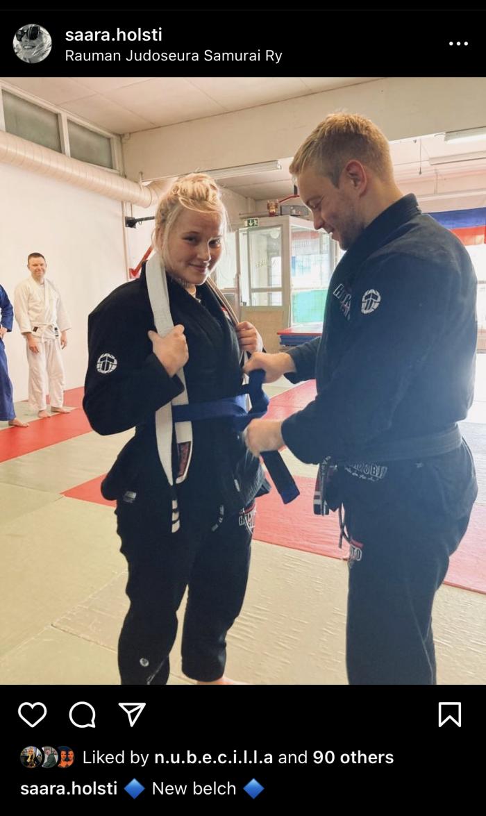 Blue belt · September 24, 2022 · Promoted by Sakari Räsänen