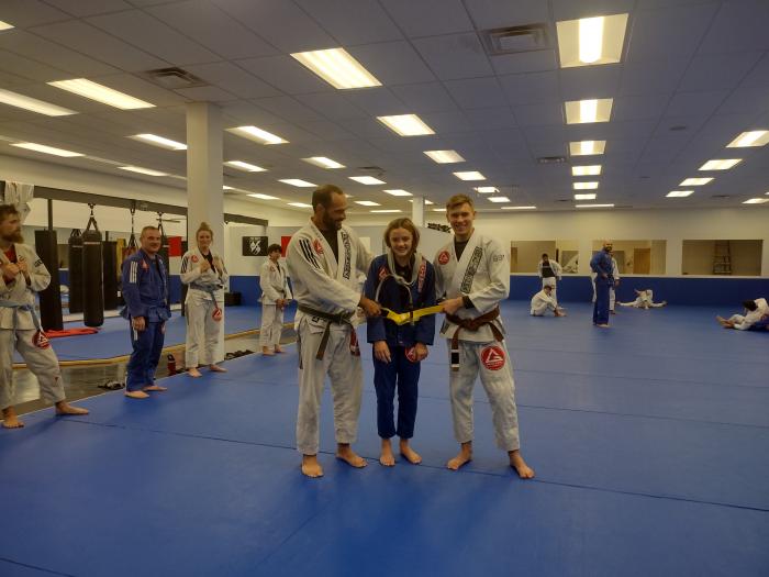 Yellow belt · October 17, 2022 · Promoted by Steve Moellering