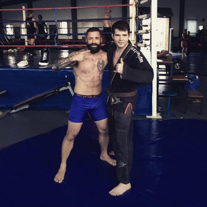 March 2018: Help EFC MMA Figher Gordon Roodman with prep for up coming fight.
