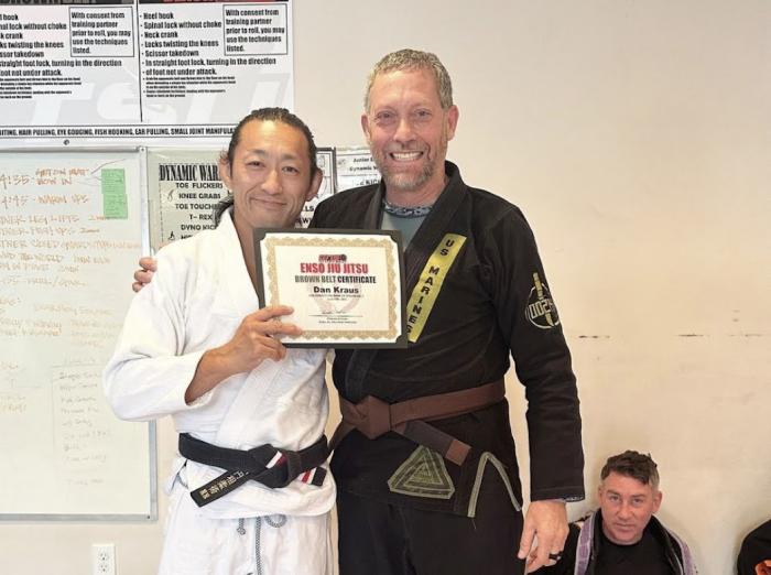 Brown belt · June 17, 2023 · Promoted by Keisuke Andrew