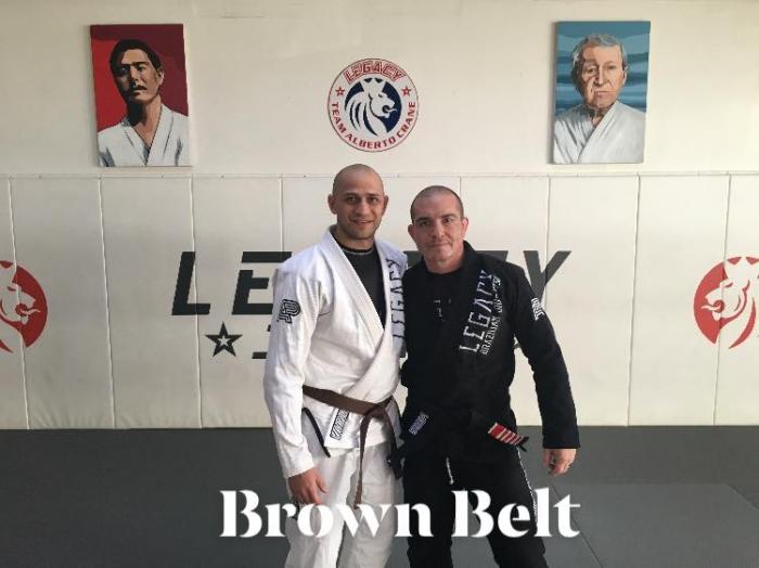 Brown belt · December 8, 2018 · Promoted by Alberto Crane