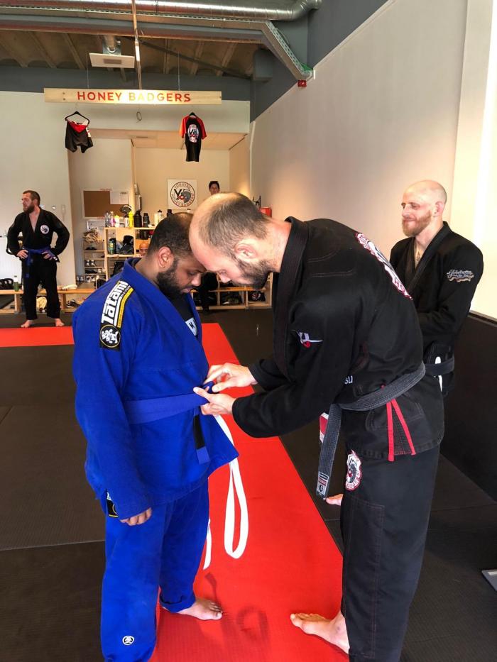 Blue belt · July 8, 2023 · Promoted by Brian Miltenburg