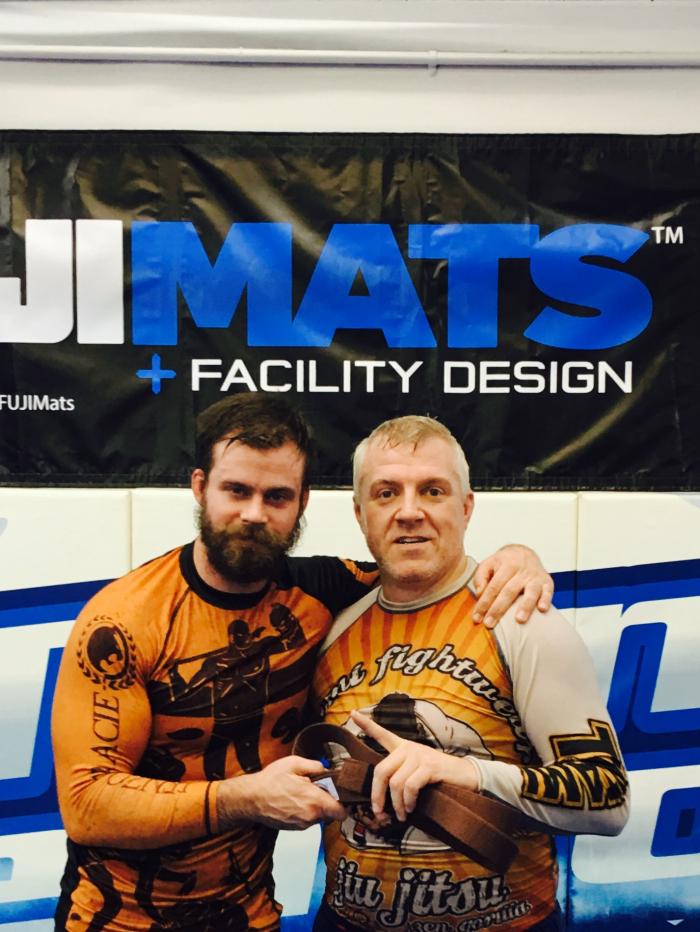 Max at Renzo's Brown Belt