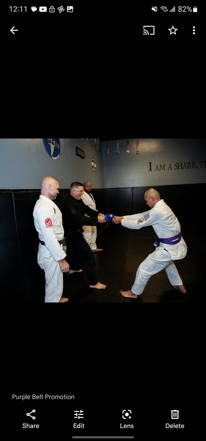 Purple belt · June 29, 2019 · Promoted by Scott Cook