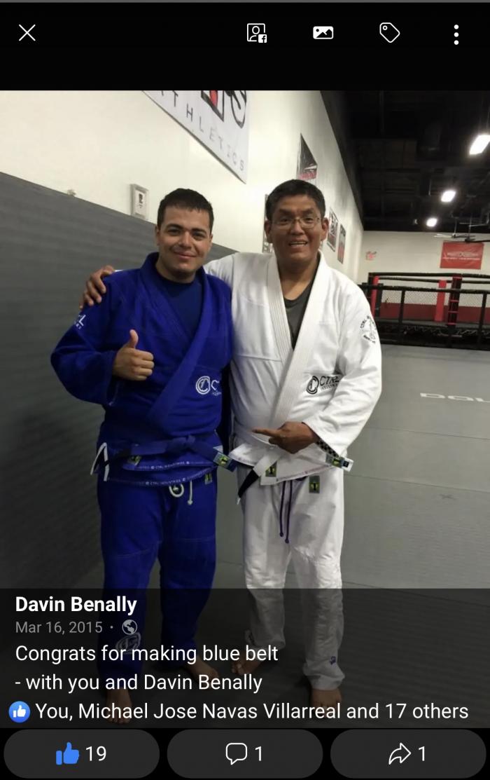 Blue belt · March 16, 2015 · Promoted by Jay Pages