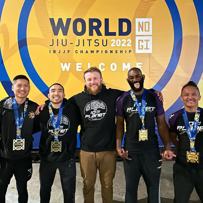 Michael Hillebrand and Students at the 2022 Nogi World Championships