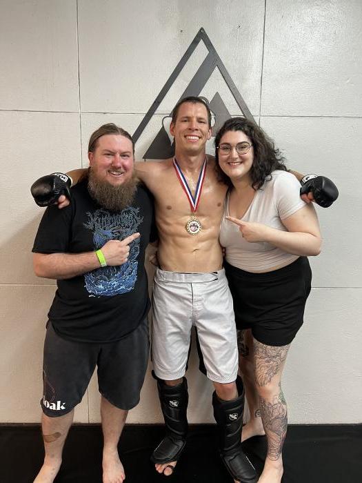 First amateur MMA match, April 2022