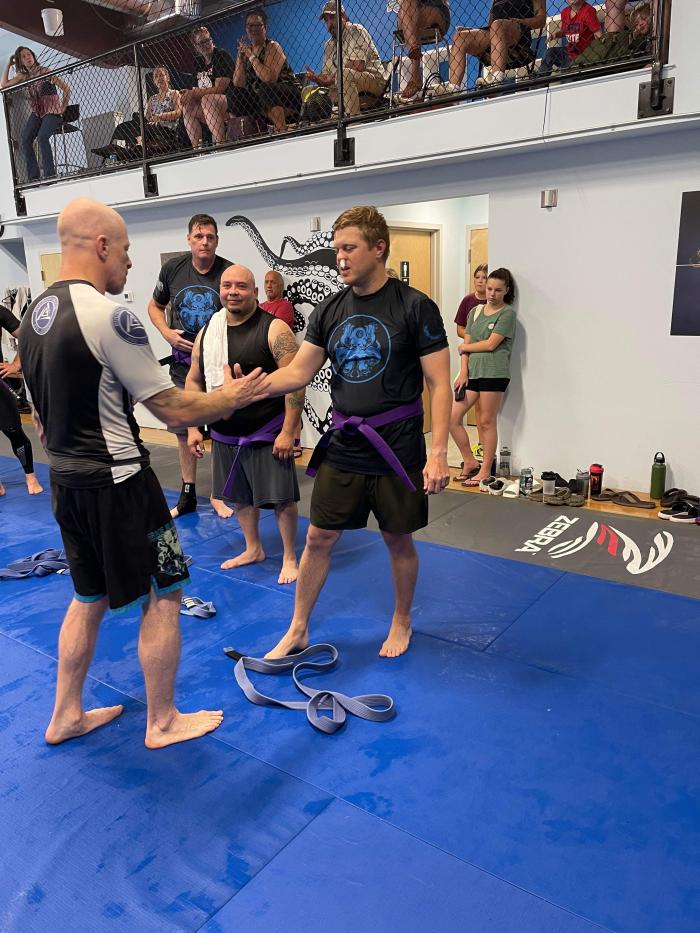 Purple belt · July 15, 2023 · Promoted by Jay Bell