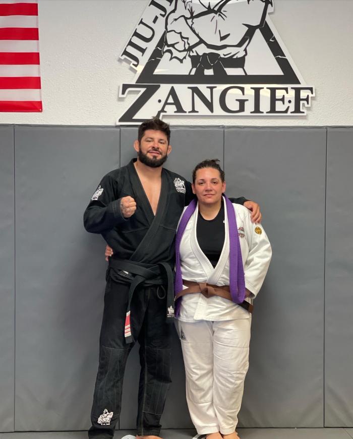 Promotes to brown belt.