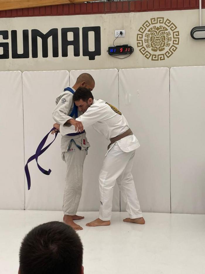 Purple belt · July 15, 2023 · Promoted by Abraham Alonso