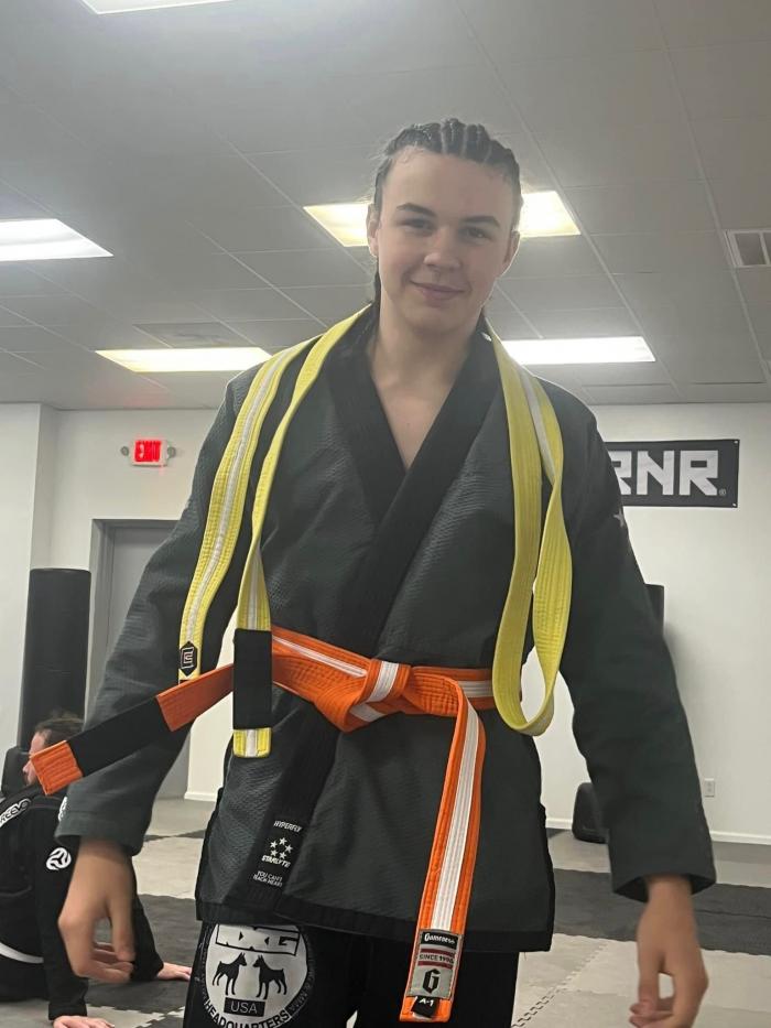 Orange belt · May 15, 2023 · Promoted by Josh Hubbard