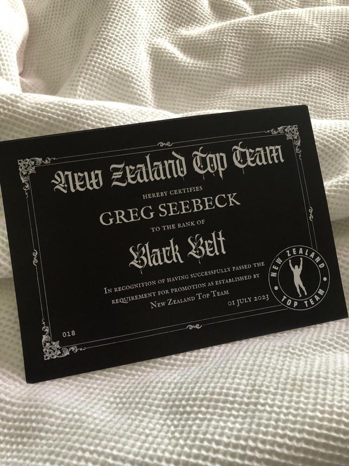 Black belt · July 1, 2023 · Promoted by Steve Oliver