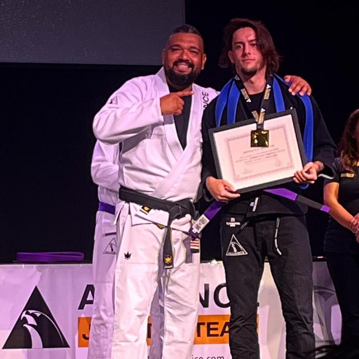 Purple belt · April 2, 2022 · Promoted by Fabio Leandro Gusti
