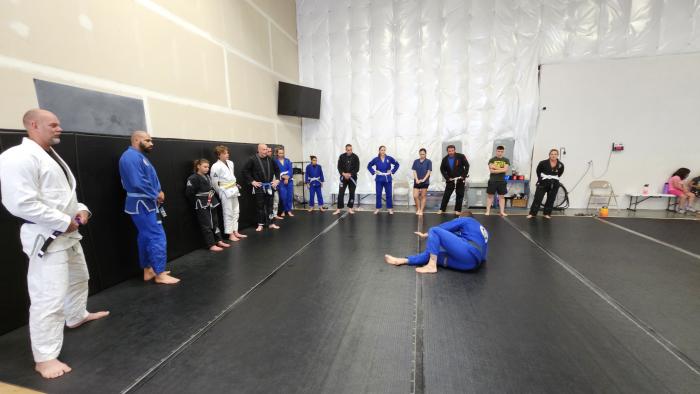 coach Kyle teaching class!