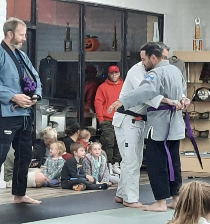 Purple belt · February 6, 2023 · Promoted by Aaron Botelho