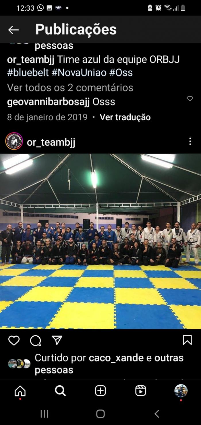 Brown belt · October 12, 2018 · Promoted by Nonato Machado