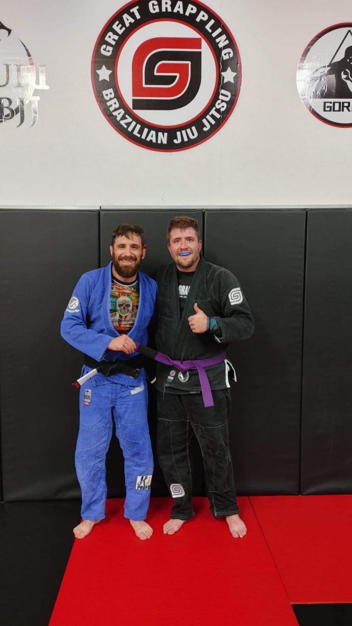 Purple belt · June 1, 2023 · Promoted by Evan Goyette