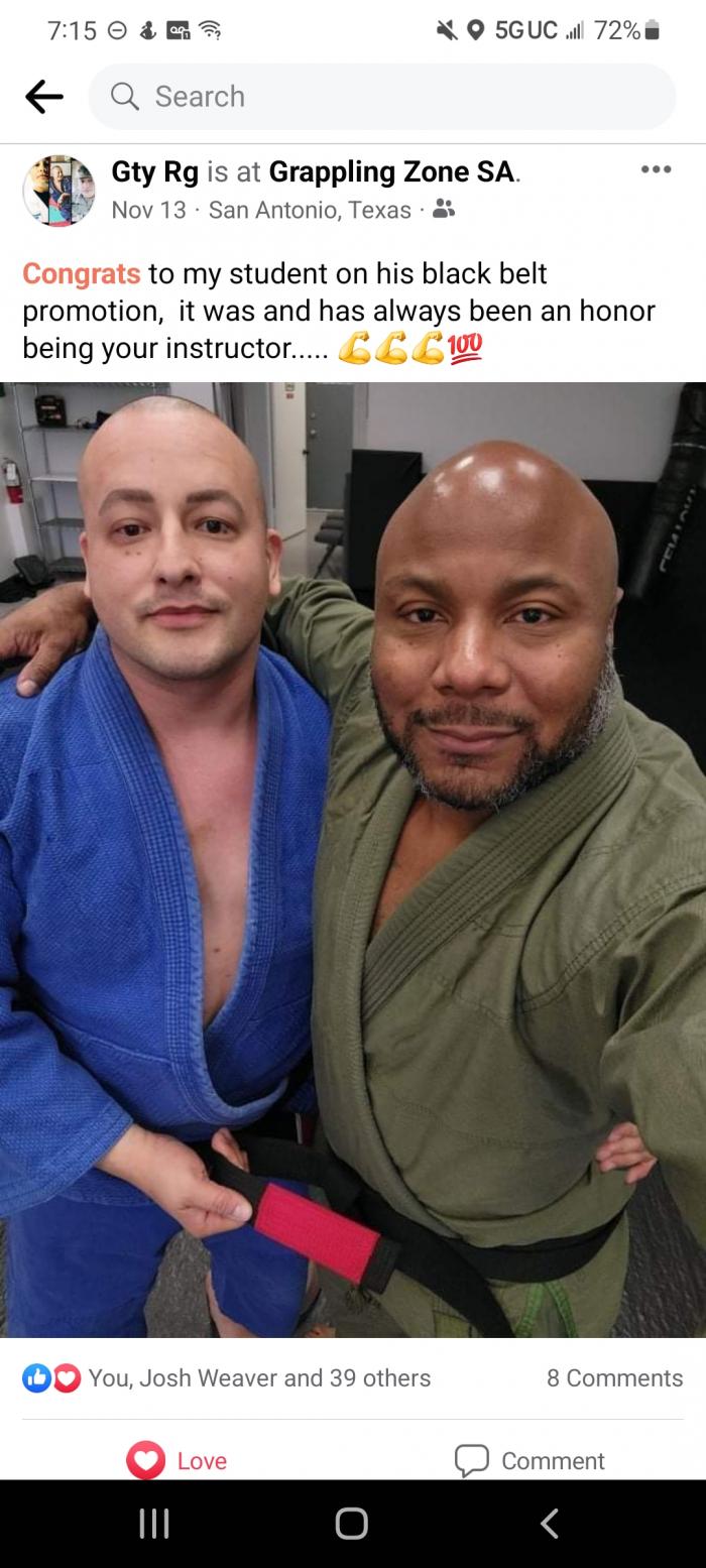 Black belt · November 25, 2021 · Promoted by Roland Malone