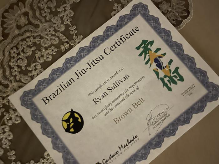 Brown belt ยท February 10, 2022 ยท Promoted by Gustavo Machado
