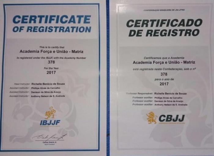 Registro  IBJJF & CBJJ