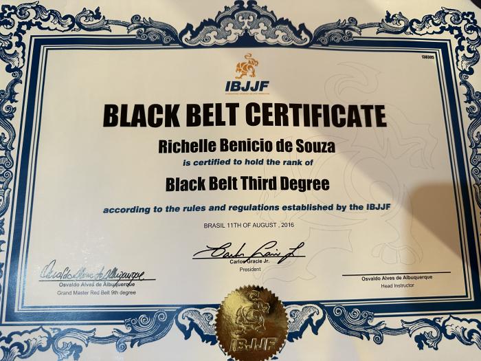 Black belt 3rd degree · October 11, 2016 · Promoted by Osvaldo Alves