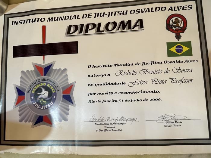 Black belt · July 31, 2006 · Promoted by Osvaldo Alves