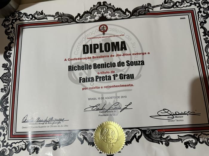 Black belt 1st degree · August 16, 2010 · Promoted by Osvaldo Alves