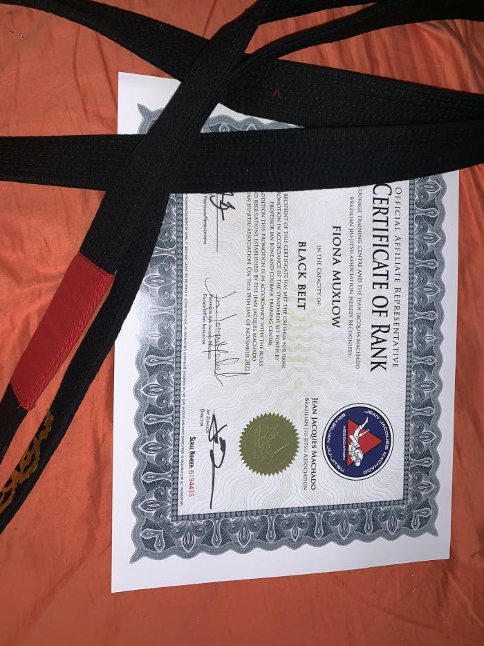 Black belt · November 14, 2022 · Promoted by Ian K Bone