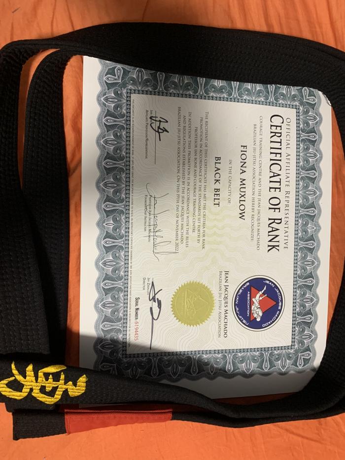 Black belt · November 14, 2022 · Promoted by Ian K Bone