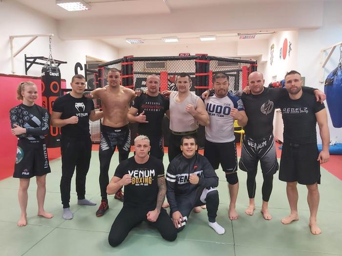 Training at Mirko's place