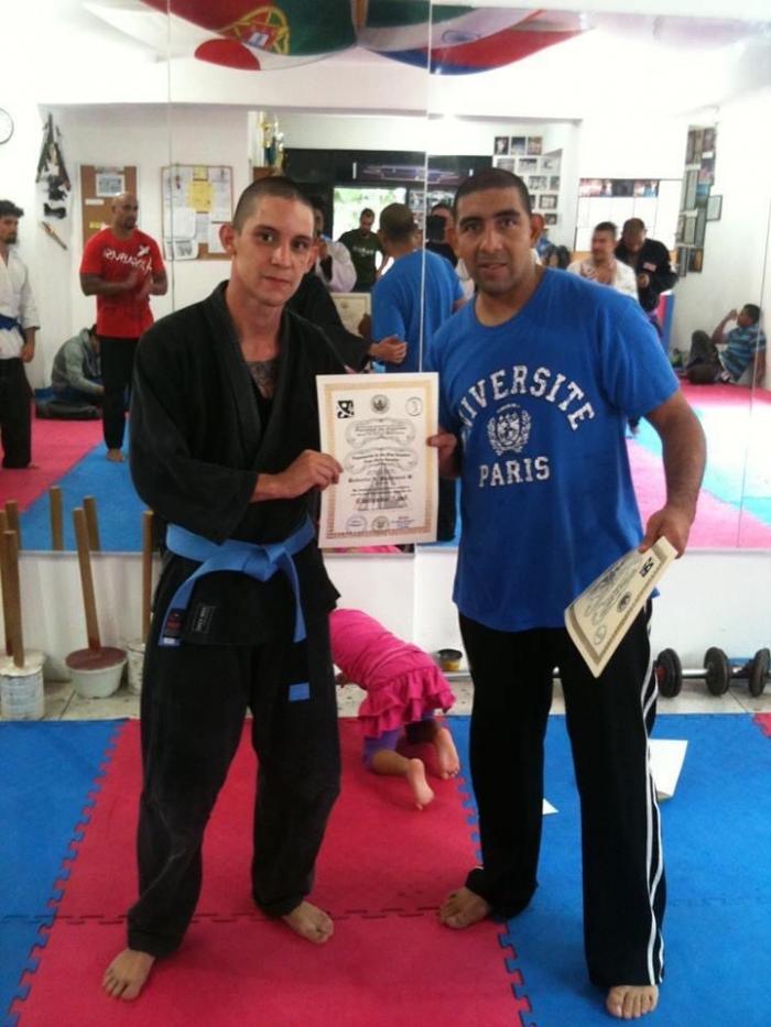 Certificación faixa azul team Mario González