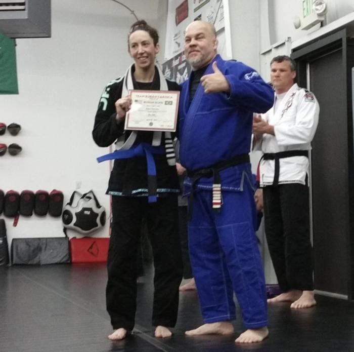 Blue belt · April 20, 2015 · Promoted by Rubens Rodriguez / Team Rubao Carioca (was Garcie Barra Mebane at the time)