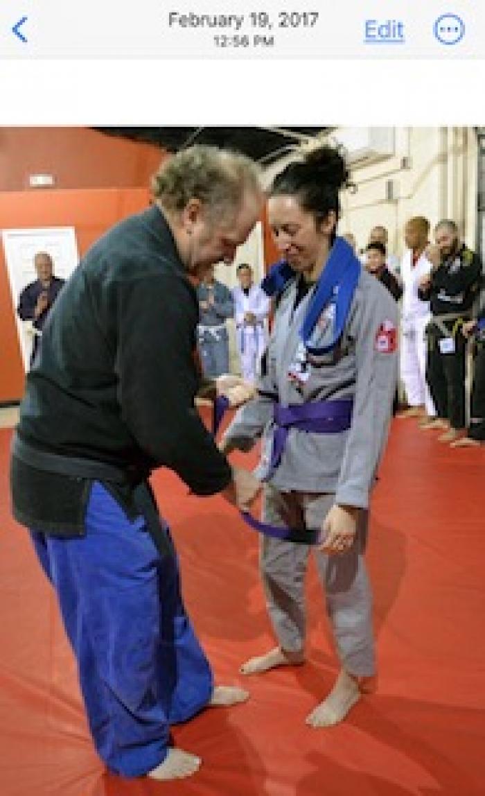 Purple belt · February 19, 2017 · Promoted by Roberto Maia / Geoff Balme / Boston BJJ
