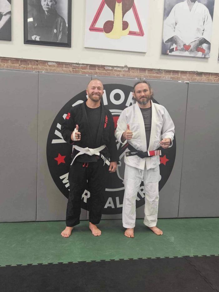 August 2023 testing. Got 4th stripe on white belt under Brian Miller