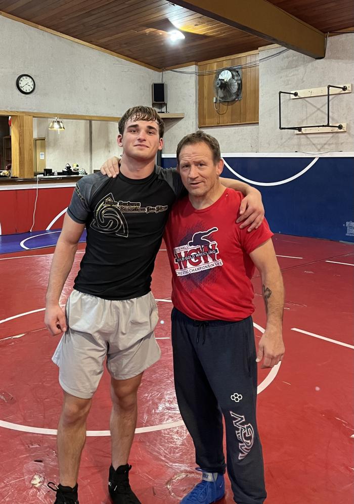 Training with olympic silver medalist, Dennis Hall! Wrestling is on point!  (2022)