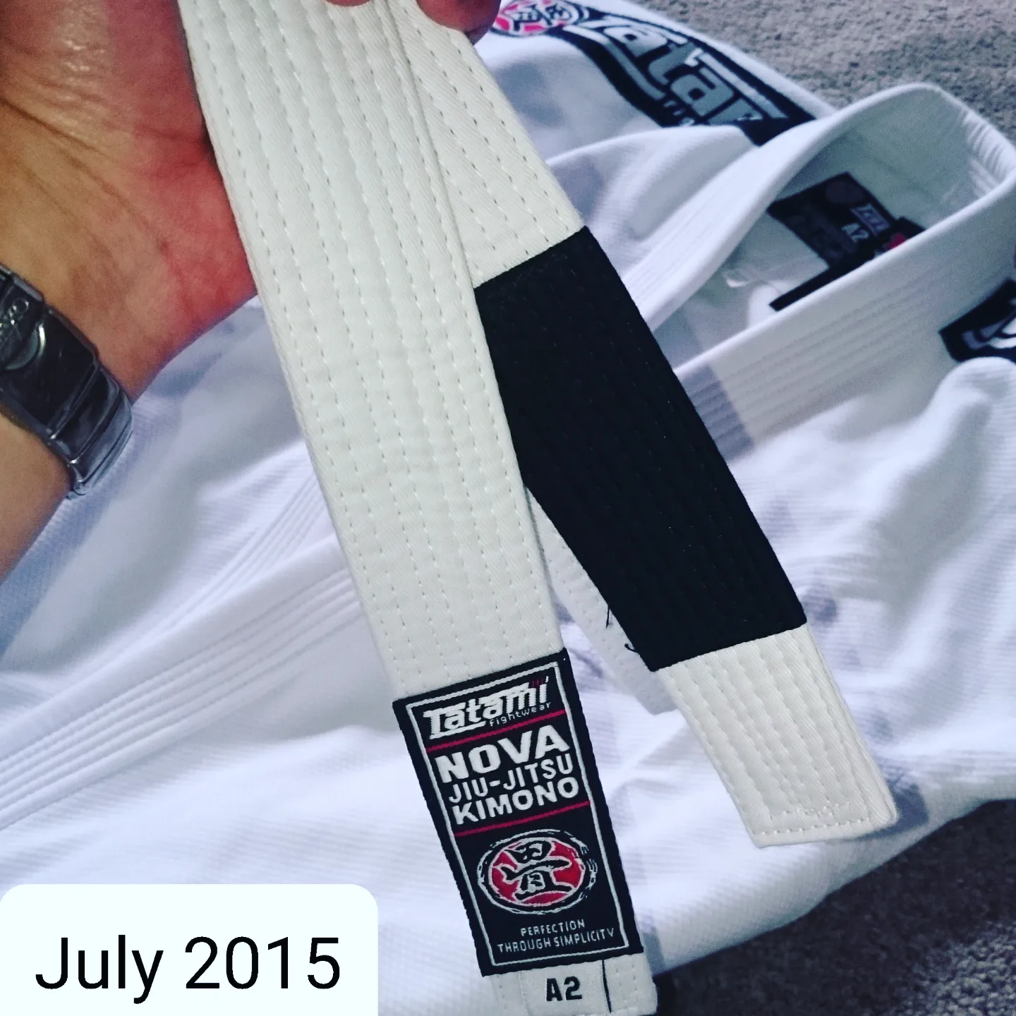 White belt · July 15, 2015