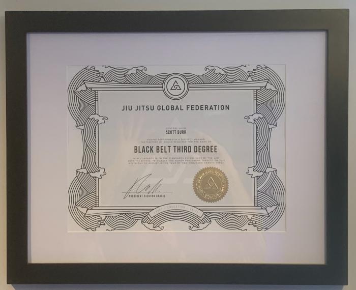 Black belt 3rd degree · July 13, 2023 · Promoted by Rickson Gracie