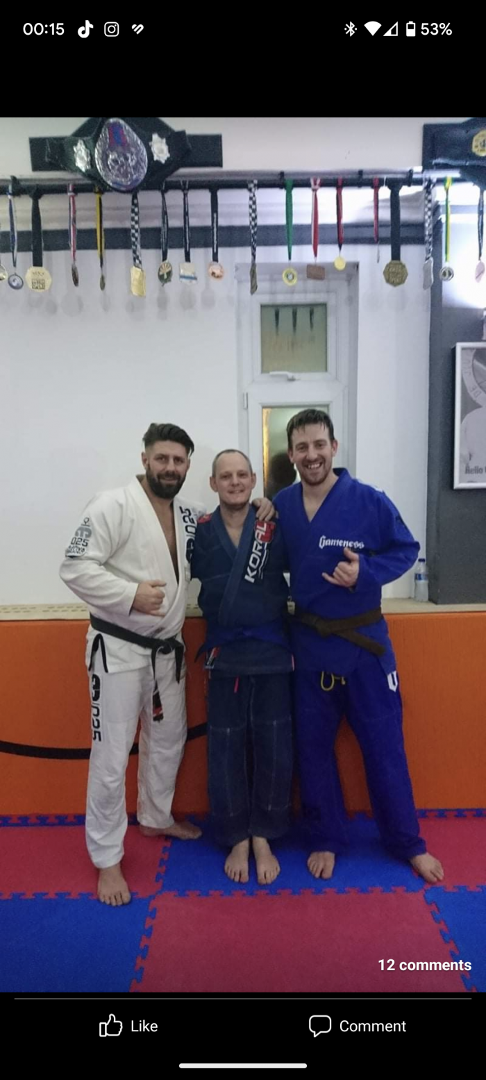 Blue belt · August 12, 2018 · Promoted by Mark Innes