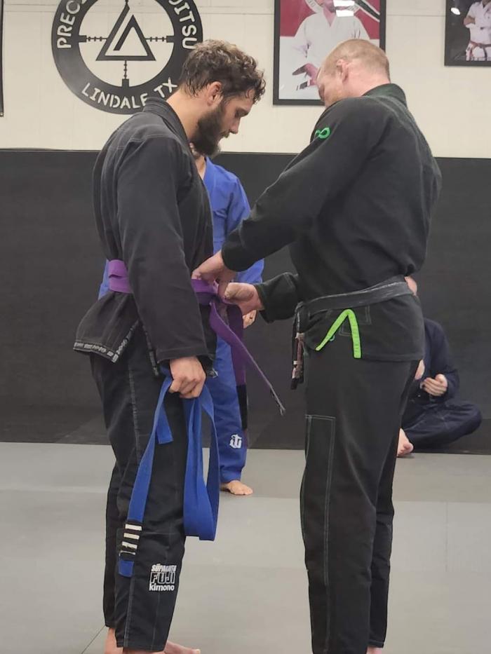 Purple belt · August 21, 2023 · Promoted by Jeff Hammond