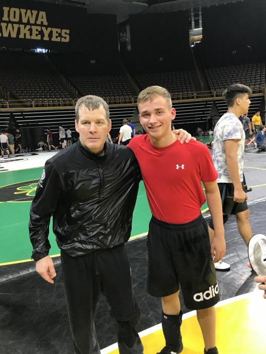 Got to train with gold medal Olympian Tom Brands!