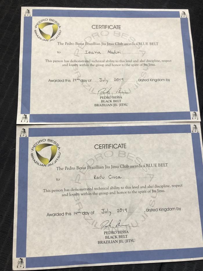 Blue belt · July 14, 2019 · Promoted by Pedro Bessa