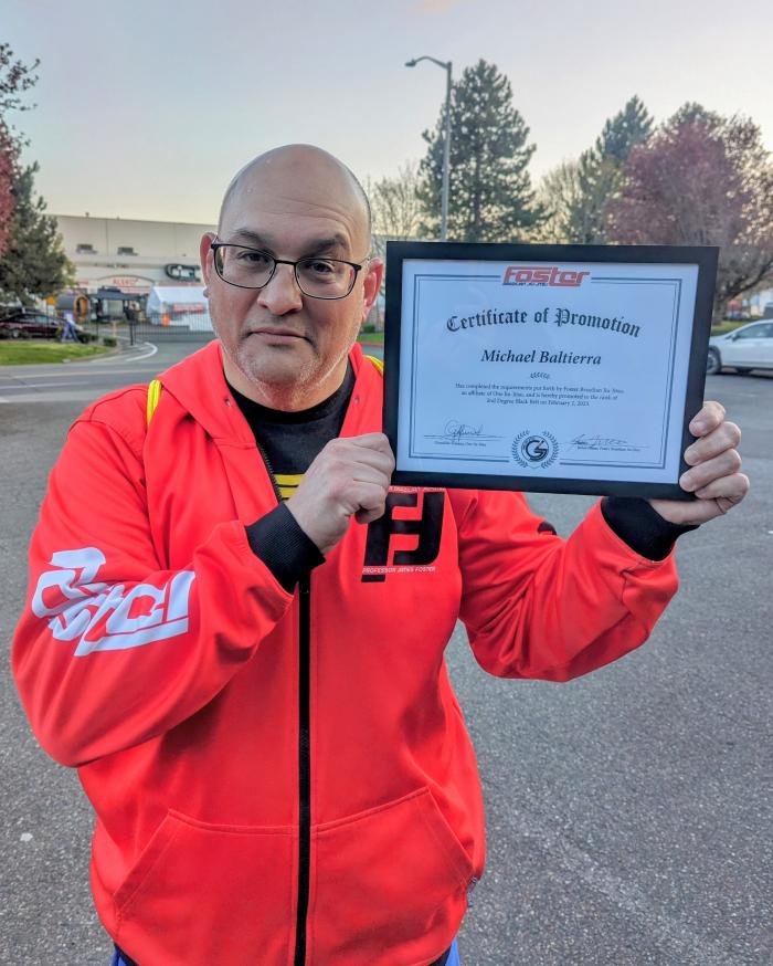 Black belt 2nd degree · April 3, 2023 · Promoted by James Foster