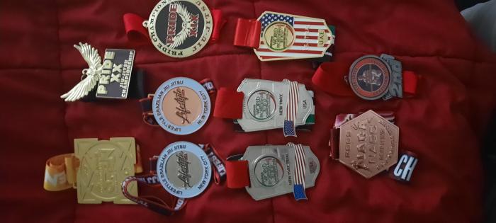 Some metals I won..